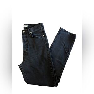 NA-KD Black Denim High Rise Jeans